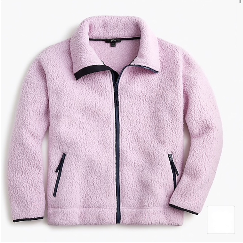 J Crew Polartec fleece full zip jacket